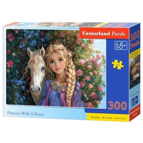 Dėlionė Castorland Princess With A Horse 030613, 29 cm x 40 cm, 300 vnt., įvairių spalvų