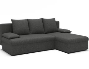 Kampinė sofa Gino Sawana 21, pilka sp., 146 x 206 cm x 90 cm