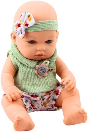 Lėlė - kūdikis Lean Toys, 29 cm, žalia sp.