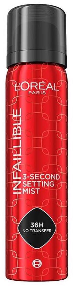 Makiažo fiksatorius L’Oréal Paris Infaillible 3-Second Setting Mist, 75 ml