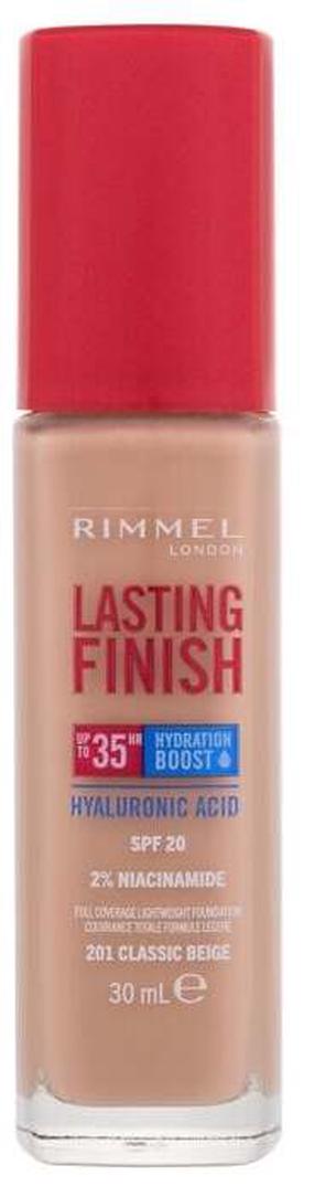 Vedel jumestuskreem Rimmel London Lasting Finish 35H, SPF 20, classic beige v., 201, 30 ml