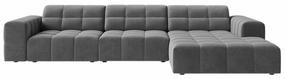 Kampinė sofa Cosmopolitan Design Chicago Venus 2929, šviesiai pilka sp., dešininė, 167 x 294 cm x 78 cm