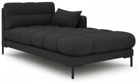 Sofa Micadoni Home Mamaia Chaise Longue, tamsiai pilka sp., dešininė, 185 x 105 cm x 75 cm