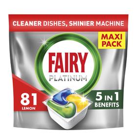Nõudepesumasina tabletid Fairy Platinum, 81 tk