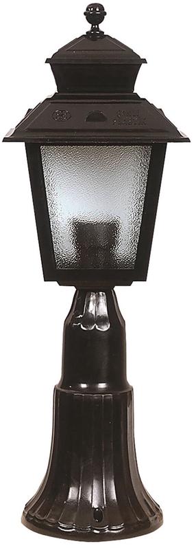 Pastatomas lauko šviestuvas Opviq BSU-68213-BSY-K, 60W, E27, IP65, juoda sp., 18 cm x 53 cm
