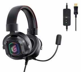 Laidinės žaidimų ausinės Conceptronic Athan 7.1, juodos