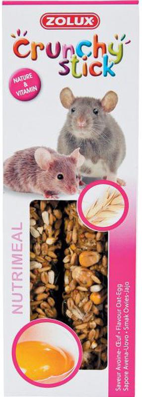 Корм для грызунов Zolux Crunchy Stick Oats & Egg, для грызунов, 0.115 кг