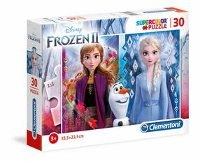 Pusle Clementoni Frozen 2 20251, 33.5 cm x 23.5 cm, 30 tk, mitmevärviline