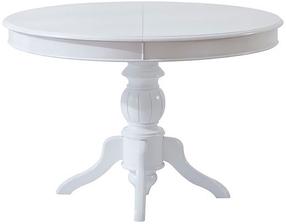 Stalas išskleidžiamas Kalune Design Albero 24, balta sp., 118 - 158 cm x 118 cm x 75 cm
