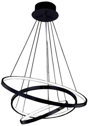 Šviestuvas kabinamas AZzardo Wheel AZ2920, LED, 3000 °K, 3 x 26.6 W, balta sp. / juoda sp., 75 x 75 cm
