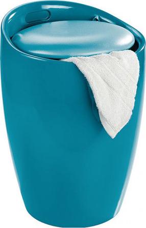Skalbinių dėžė Wenko Candy, 20 l, mėlyna sp., 36 cm x 36 cm x 50.5 cm
