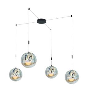 Šviestuvas lubų Domoletti Bulb 2024114P4-CL, LED, 4000 °K, 0 x 40 W, skaidri sp. / juoda sp.