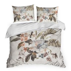 Patalynės užvalkalų komplektas Demi PT-271, alyvuogių žalia sp./balta sp./smėlio sp., 70 x 80 cm, 160 x 200 cm, 3 d.
