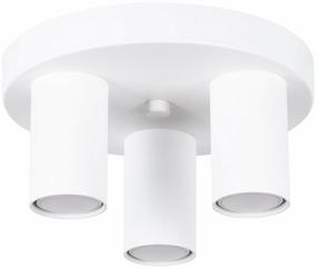 Šviestuvas lubų Sollux Lagos, GU10, 3 x 10 W, balta sp. / balta sp.