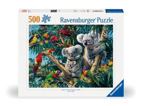 Пазл Ravensburger Koalas On A Tree, 36 см x 49 см, 500 шт., многоцветный