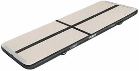 Pripučiamas gimnastikos kilimėlis Rebel Pro Aitrack, balta sp./juoda sp., 300 cm x 100 cm x 10 cm