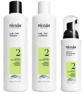 Matu kopšanas produktu komplekts Nioxin System 2 Treatment Kit, 3 gab., 700 ml