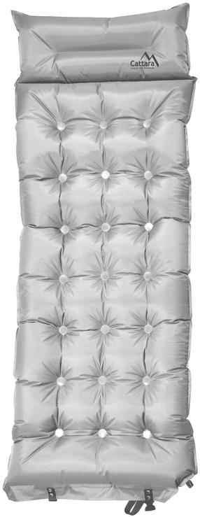 Pripučiamas čiužinys Cattara Self-inflatable Midnight, sidabro sp., 180 cm x 66 cm x 6 cm