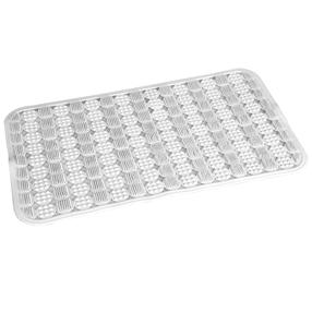 Vonios grindų kilimėlis Thema Lux AM1047BTB white, balta sp., 66 cm x 37 cm