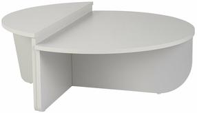 Журнальный столик Nordure Orion, серый цв., 90 см x 90 см x 35 см