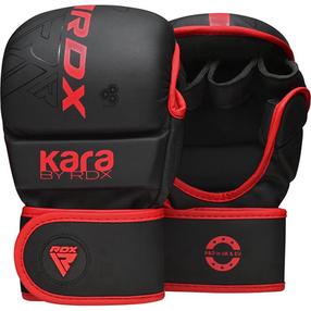 MMA pirštinės RDX Shooter F6 Matte, juoda sp./raudona sp., L/XL