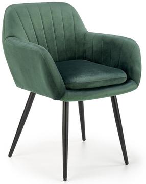 Atpūtas krēsls Velvet K429, tumši zaļa krās., 53 cm x 58 cm x 80 cm