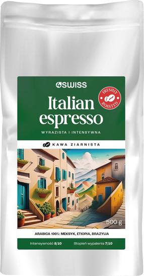 Kavos pupelės 4Swiss 4Swiss Italian Espresso, 0.5 kg