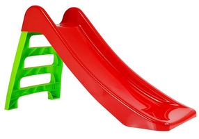 Slidkalniņš Lean Toys Slide, sarkana krās./zaļa krās., 116 cm