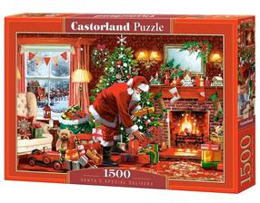 Puzle Castorland Santas Special Delivery 1500 152100, 47 cm x 68 cm, 1500 gab., daudzkrāsaina