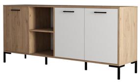 Kummut Kalune Design Aurora 1634, tamm v./valge v., 80 cm x 180 cm x 45 cm
