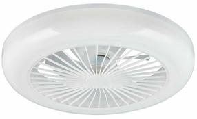 Laeventilaator koos lambiga Reality Mora, 13 W, 1 tk, valge v.