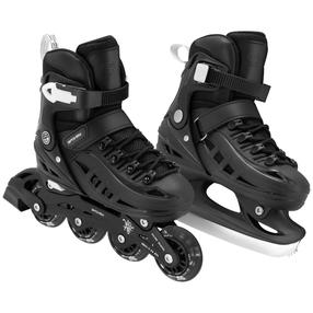 Pačiūžos - riedučiai Spokey 4ONE 944620, juoda sp., 29-33