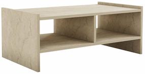Kavos staliukas Kalune Design Pera, travertine sp., 50 cm x 90 cm x 35 cm