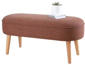 Pufas Hanah Home Lednok Claret, raudona sp., 100 cm x 40 cm x 47 cm
