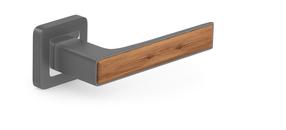Durvju rokturis, iekštelpām Metal-Bud Graphite DECO, pelēka krās.