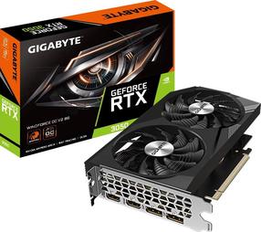 Vaizdo plokštė Gigabyte GeForce RTX 3050 GV-N3050WF2OCV2-8GD, 8 GB, GDDR6