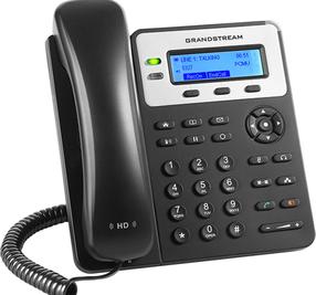 VoIP telefons Grandstream GXP1625, melna krās.