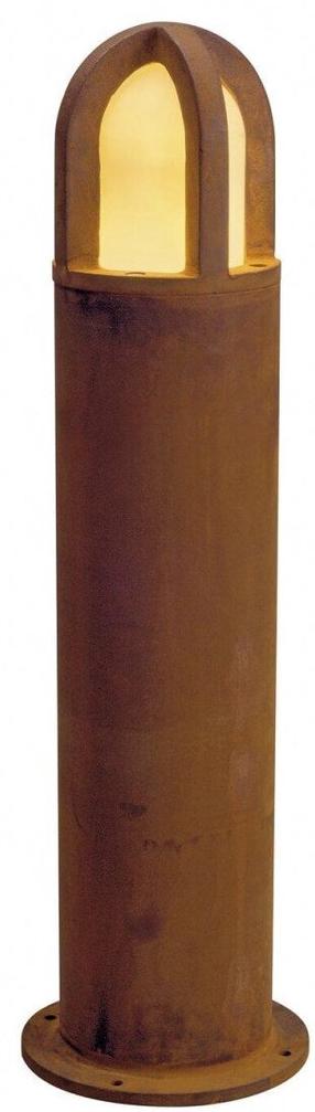 Brīvi stāvošs āra gaismeklis SLV Rusty Cone 70, 11W, E27, IP54, brūna krās., 15 cm x 70 cm