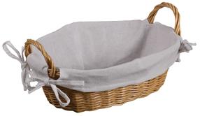 Maizes grozs Kesper, plastmasa/tekstilmateriāls, 32 cm x 23 cm, brūna krās./pelēka krās.