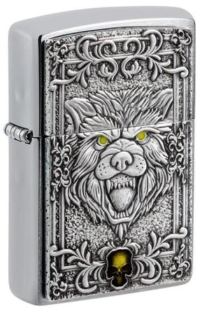 Зажигалка Zippo Wolf Emblem 48690, серебристый цв.