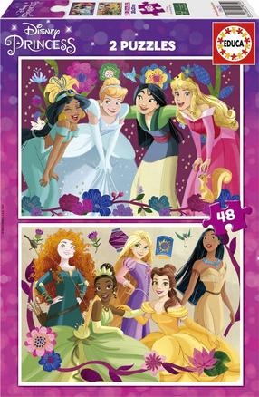 Dėlionė Educa Disney Princess, 20 cm x 28 cm, 96 vnt., įvairių spalvų