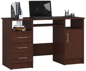 Rašomasis stalas su stalčiais Akord Ana, rudas