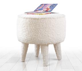Pufas Hanah Home Moouv 3336, balta sp., 38 cm x 38 cm x 37 cm