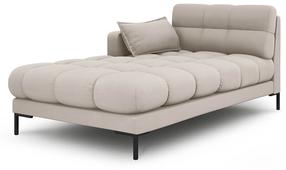 Sofa Micadoni Home Mamaia Chaise Longue, smėlio sp., kairinė, 185 x 105 cm x 75 cm