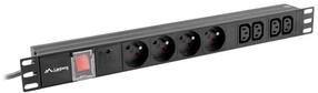 Стабилизатор напряжения Lanberg PDU-04E04I-0200-IEC-BK, 2 м