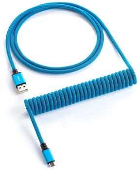 Klaviatūros laidas Cablemod Classic Coiled Keyboard Cable USB-C / USB Typ-A, žydra sp.