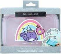 Maisto saugojimo indas Marcus & Marcus 2 Tier Lunch Box Rainbow, 600 ml, nerūdijantysis plienas/silikonas/polipropilenas (pp), rožinė sp.