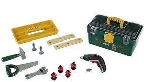 Žaislinis meistro įrankių rinkinys Klein Bosch Tool Box, įvairių spalvų