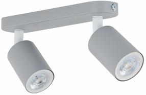 Светильник потолочный TK Lighting Livia, GU10, 2 x 10 Вт, серый цв. / серый цв.