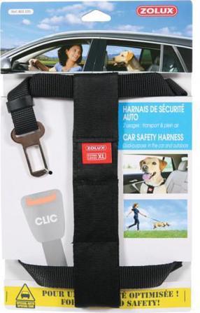 Petnešos šunims Zolux Safety Harness, juoda sp., XL